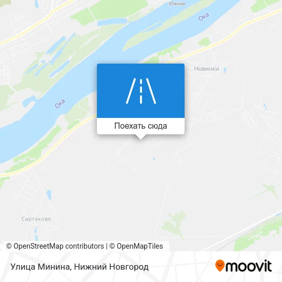 Карта Улица Минина