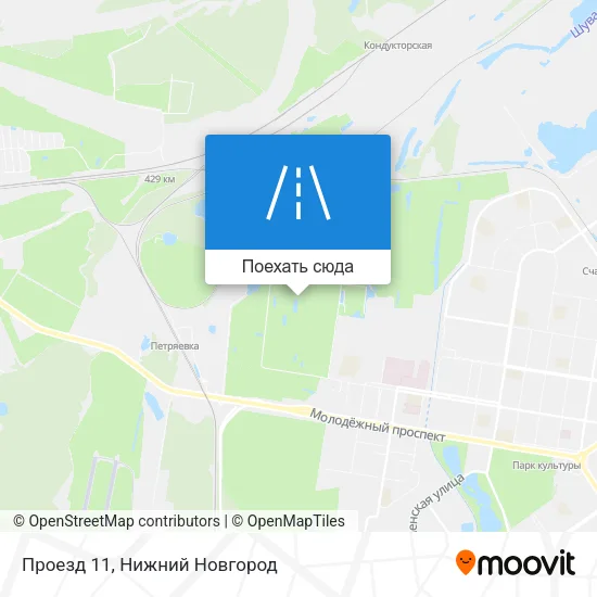 Карта Проезд 11