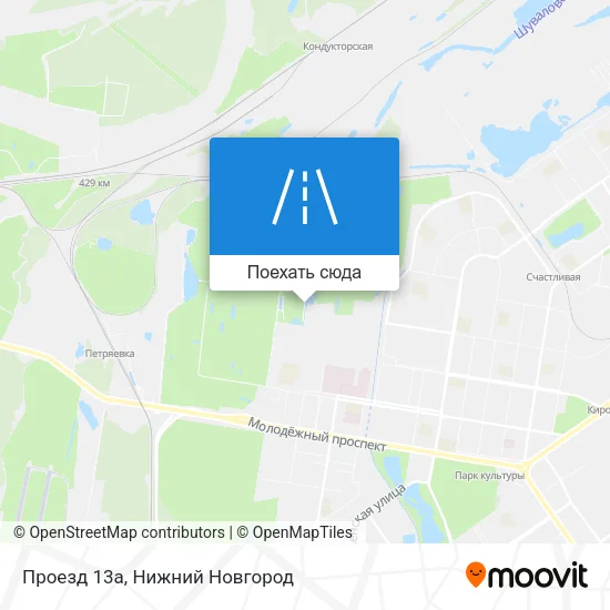 Карта Проезд 13а