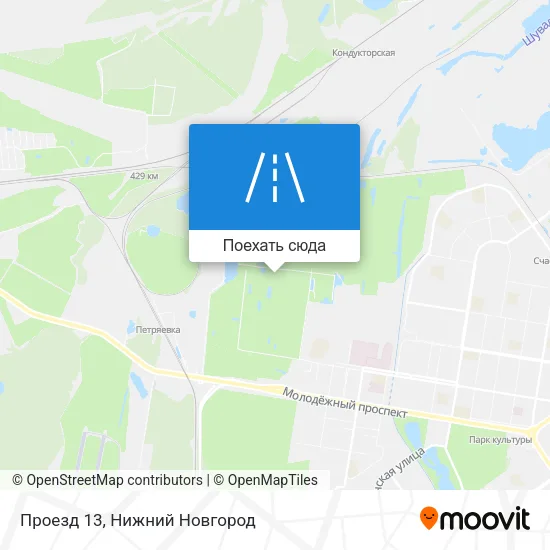 Карта Проезд 13