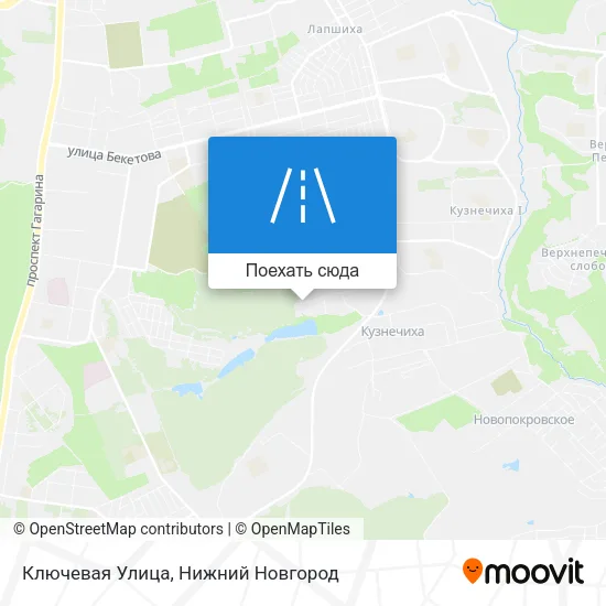 Карта Ключевая Улица