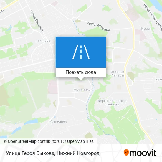 Карта Улица Героя Быкова