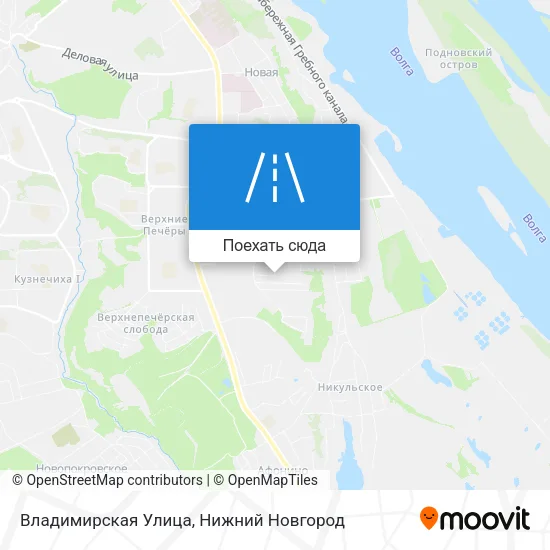 Карта Владимирская Улица
