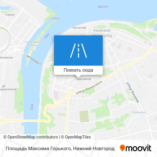 Карта Площадь Максима Горького