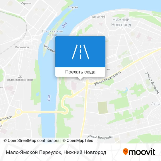 Карта Мало-Ямской Переулок