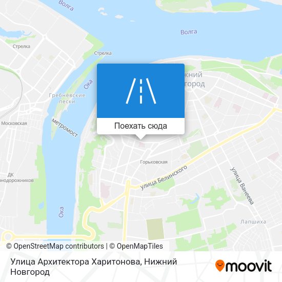 Карта Улица Архитектора Харитонова