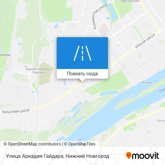 Карта Улица Аркадия Гайдара