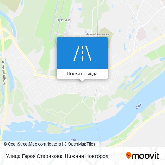Карта Улица Героя Старикова