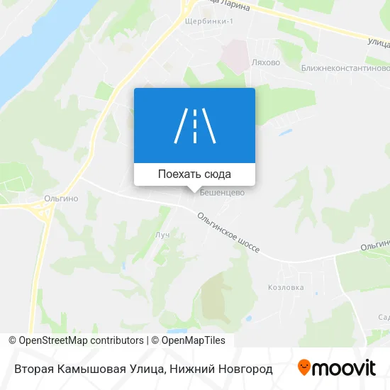 Карта Вторая Камышовая Улица