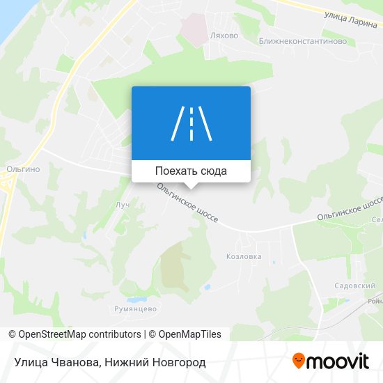 Карта Улица Чванова
