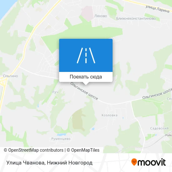 Карта Улица Чванова