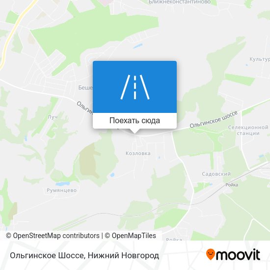 Карта Ольгинское Шоссе
