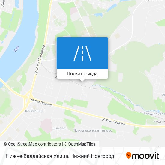 Карта Нижне-Валдайская Улица