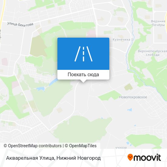 Карта Акварельная Улица