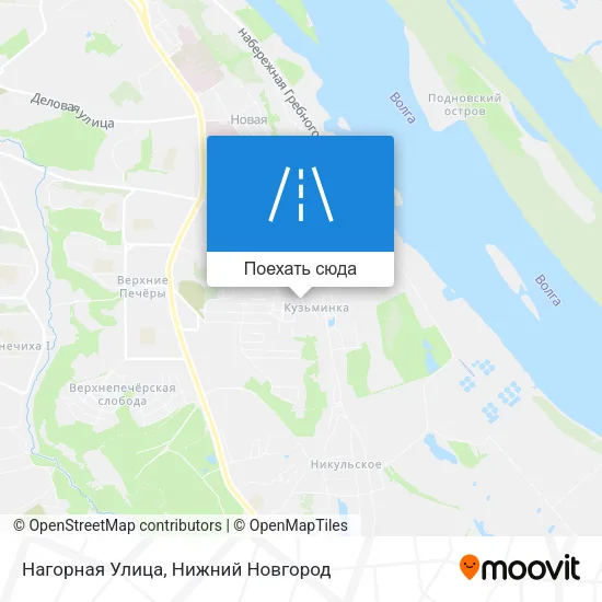 Карта Нагорная Улица