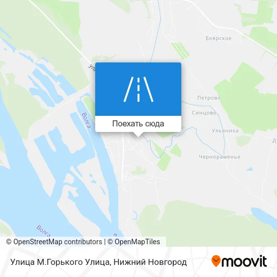 Карта Улица М.Горького Улица
