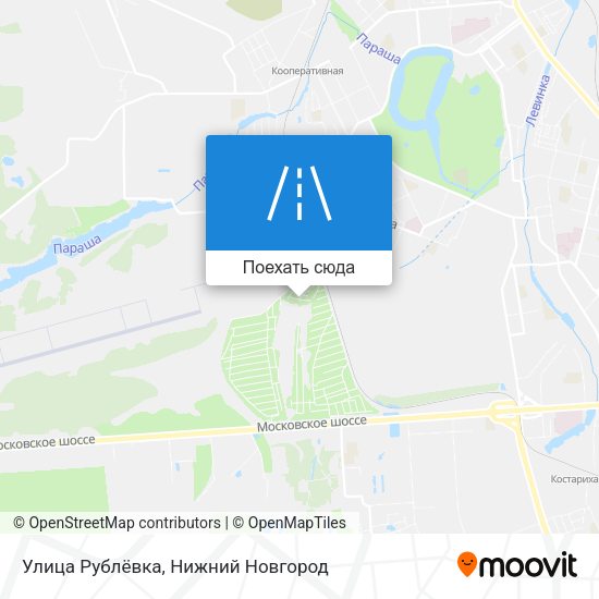 Карта Улица Рублёвка