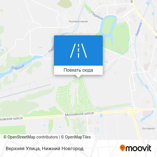 Карта Верхняя Улица