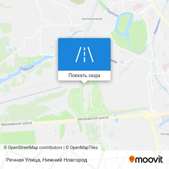 Карта Речная Улица