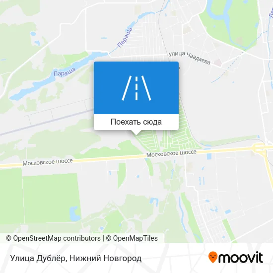 Карта Улица Дублёр