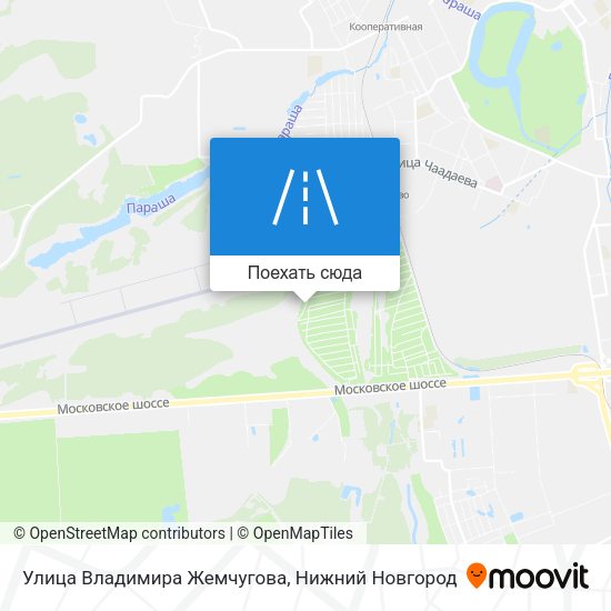 Карта Улица Владимира Жемчугова