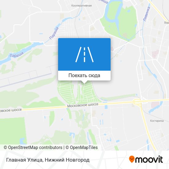 Карта Главная Улица
