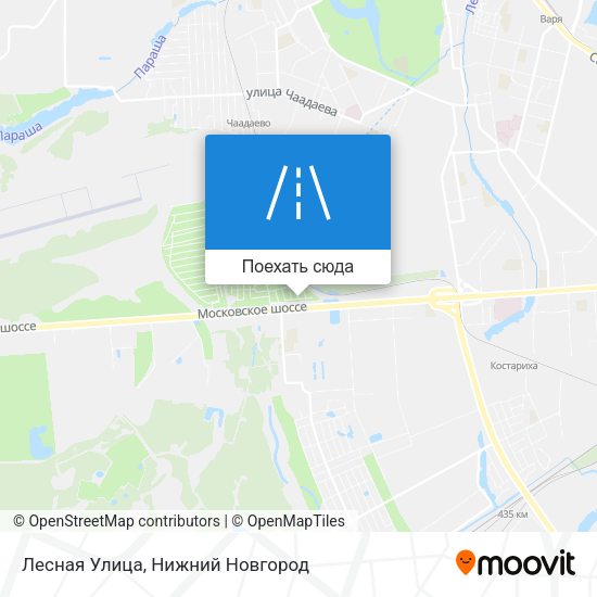 Карта Лесная Улица