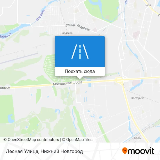 Карта Лесная Улица