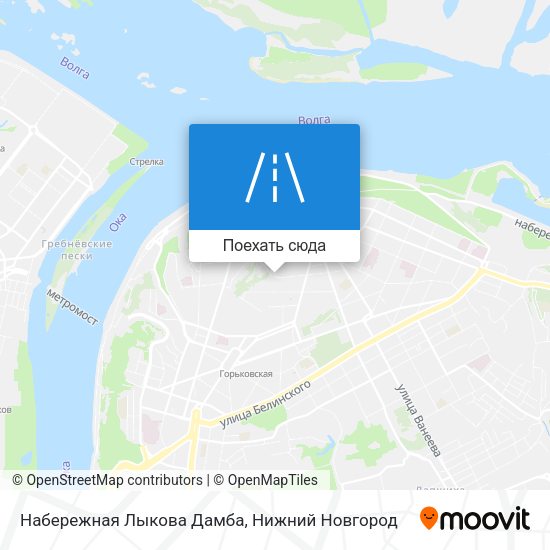 Карта Набережная Лыкова Дамба