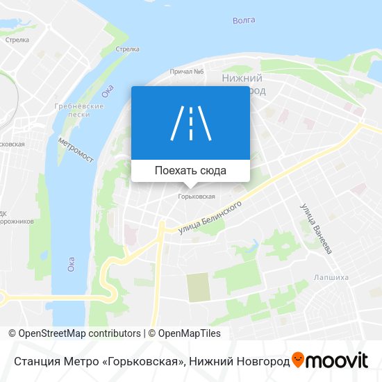 Карта Станция Метро «Горьковская»