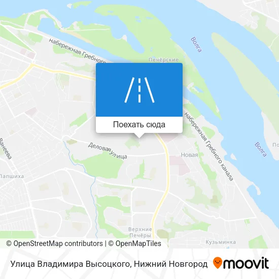 Карта Улица Владимира Высоцкого