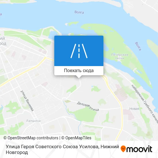 Карта Улица Героя Советского Союза Усилова