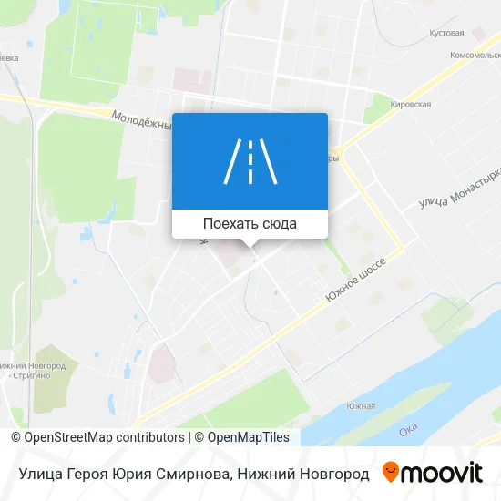 Карта Улица Героя Юрия Смирнова