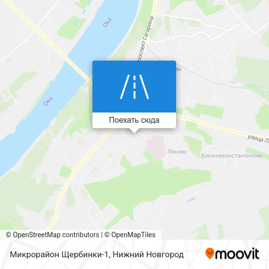 Карта Микрорайон Щербинки-1