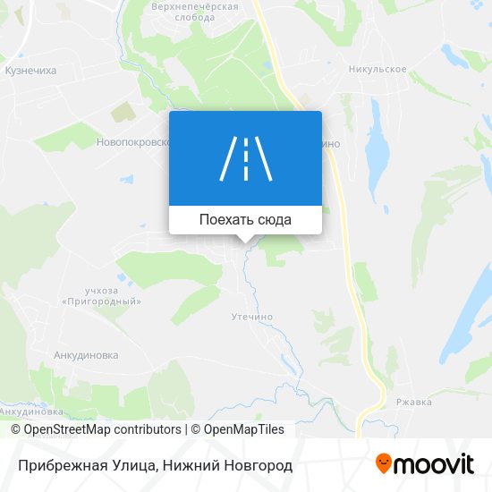 Карта Прибрежная Улица