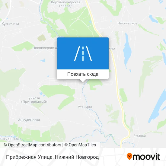 Карта Прибрежная Улица
