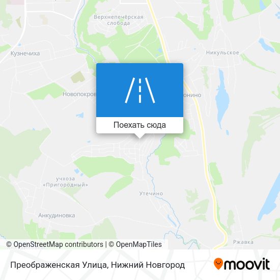 Карта Преображенская Улица