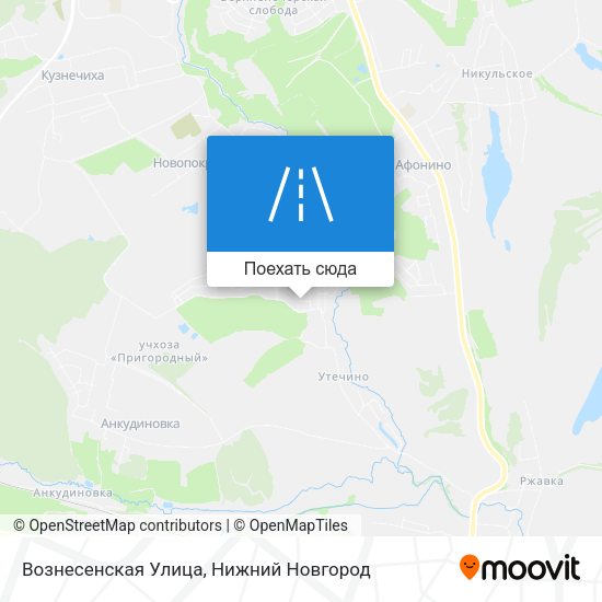 Карта Вознесенская Улица