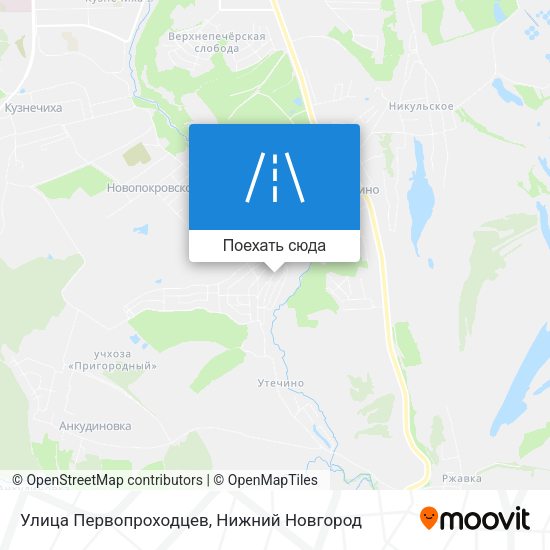 Карта Улица Первопроходцев