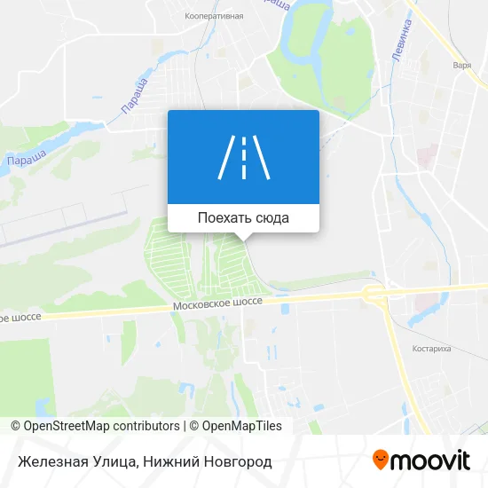 Карта Железная Улица