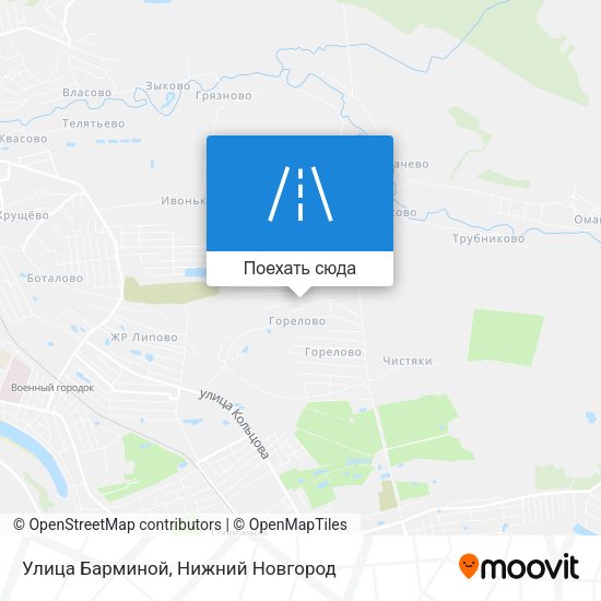 Карта Улица Барминой