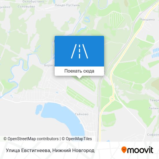 Карта Улица Евстигнеева
