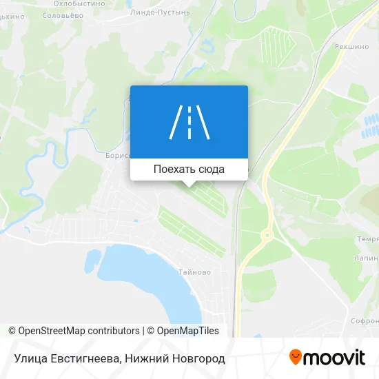 Карта Улица Евстигнеева