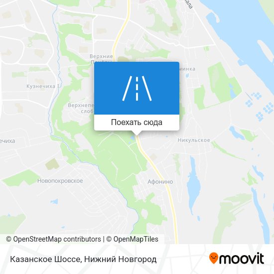 Карта Казанское Шоссе