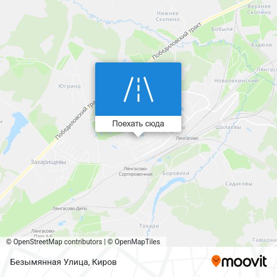 Карта Безымянная Улица