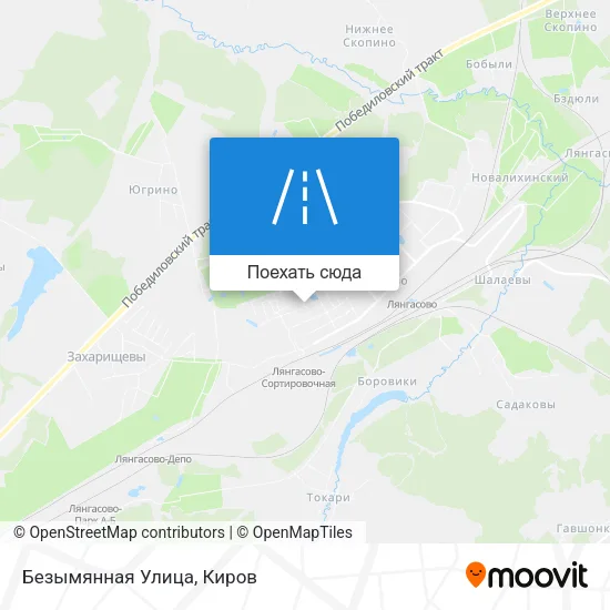 Карта Безымянная Улица