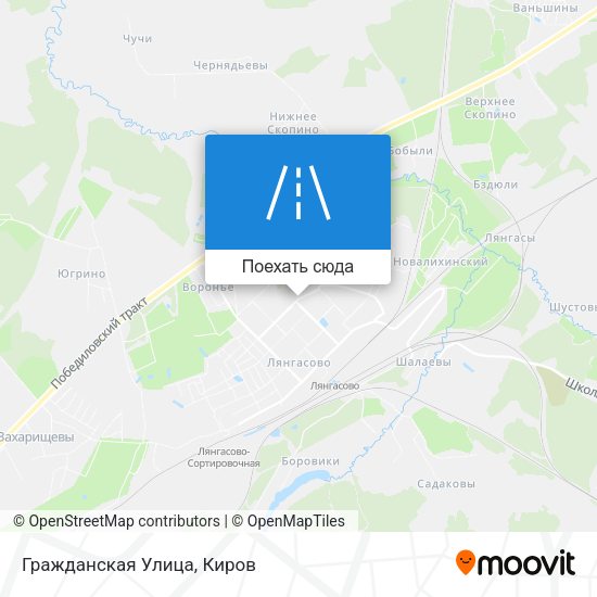 Карта Гражданская Улица