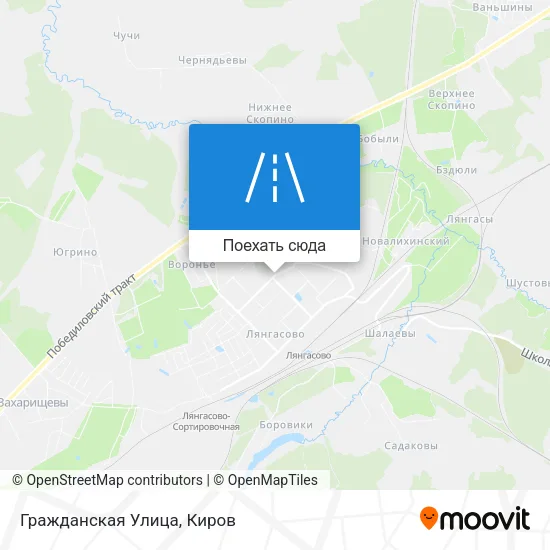 Карта Гражданская Улица