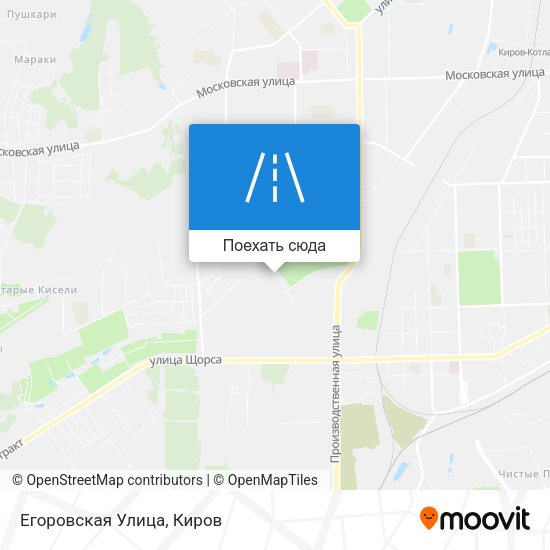 Карта Егоровская Улица