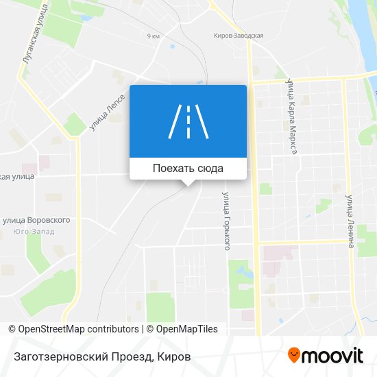 Карта Заготзерновский Проезд